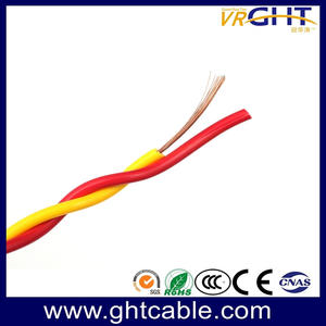 Two Cores Twisted Flexible Electric Cable Power Cable