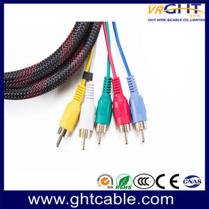 Hdmi Male TO 5 RCA AV Video Component Convert Cable Cord Adapter For DVD HDTV STB 1080P