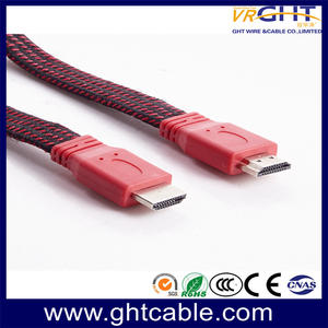 Red High Quality Flat HDMI Cable F018