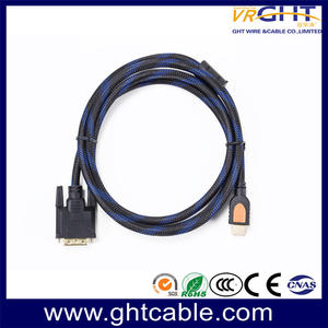 DVI-HDMI Braiding Cable (blue)