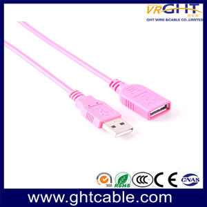 USB 2.0 A(M) Extender-Pink