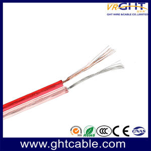 Transparent Flexible Speaker Cable (2X1.0mmsq CCA Conductor)