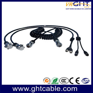 2 Ways Trailer Truck Spiral Cable