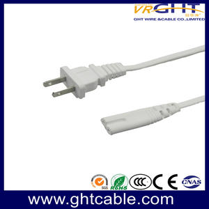 Japan 2 Pin Plug AC Power Cord And C7 8-tail Connector