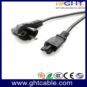 Europe power cord to C5 plug | Factory manufacture Direct Sale power cord GHT