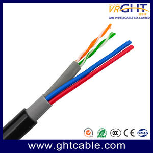 Outdoor UTP Cat3 Telephone Cable & 2c Power Cable Muti-Media Network Cable